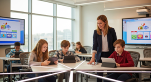 Teacher Using EdTech